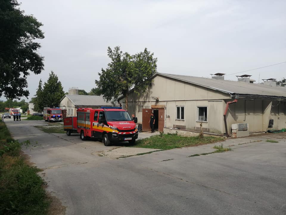 HASIČI: Výpadok elektriny na hydinovej farme