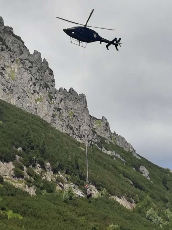 Vysoké Tatry, tragický pád horolezca