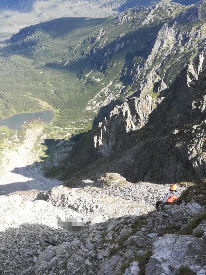 Vysoké Tatry, tragický pád horolezca