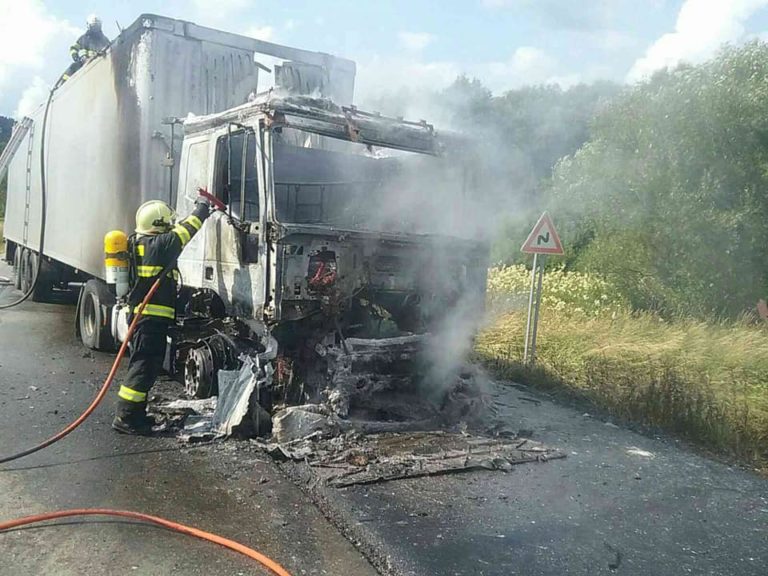 horiaci kamión, Kremnické Bane