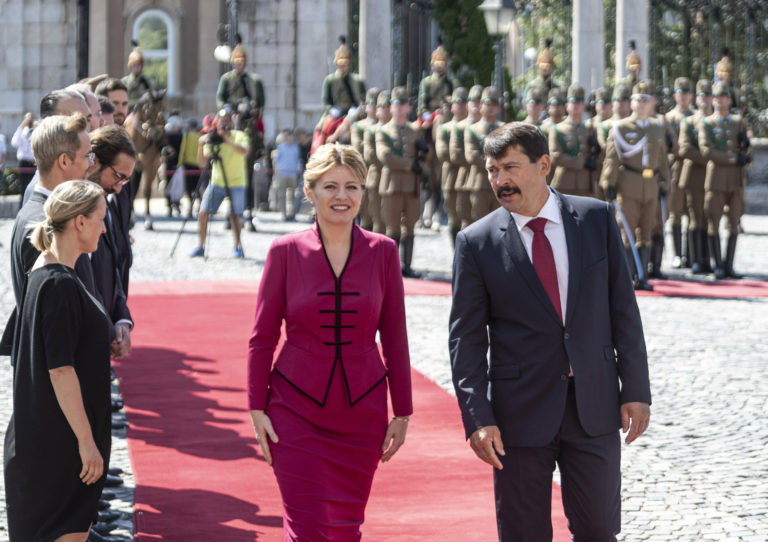 Zuzana Čaputová, János Áder, návšteva prezidentky