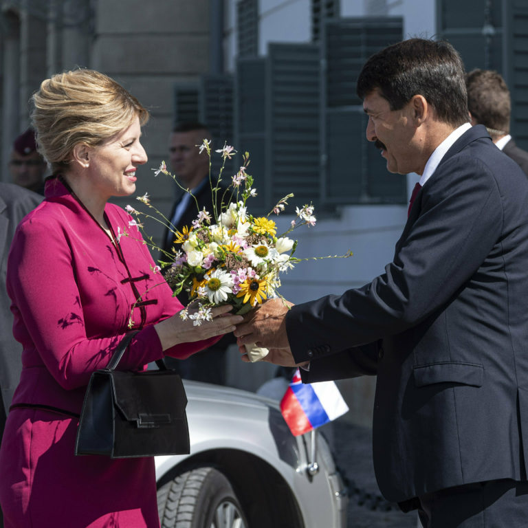 Zuzana Čaputová, János Áder, návšteva prezidentky