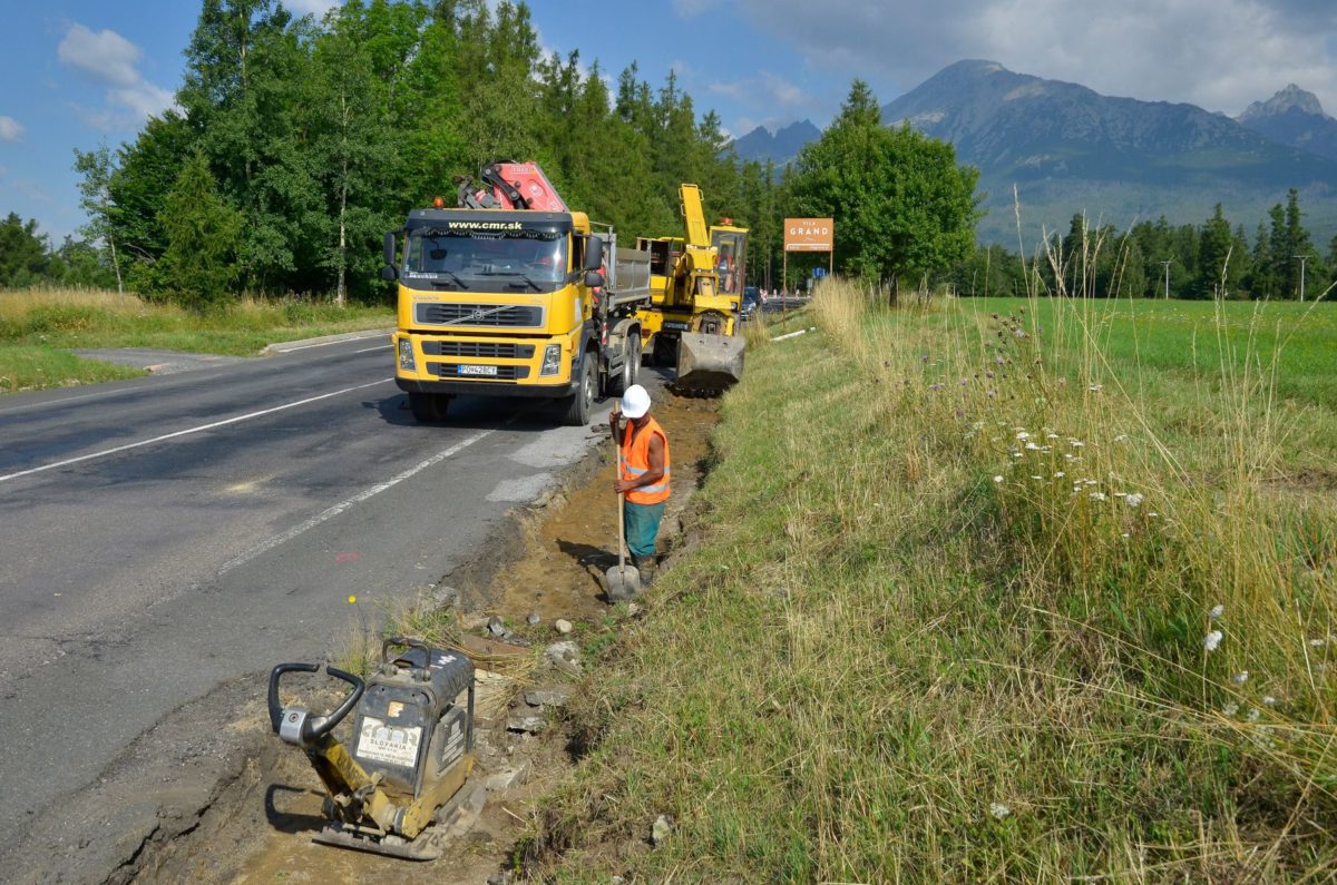 Rekonštrukcia cesty Poprad - Starý Smokovec