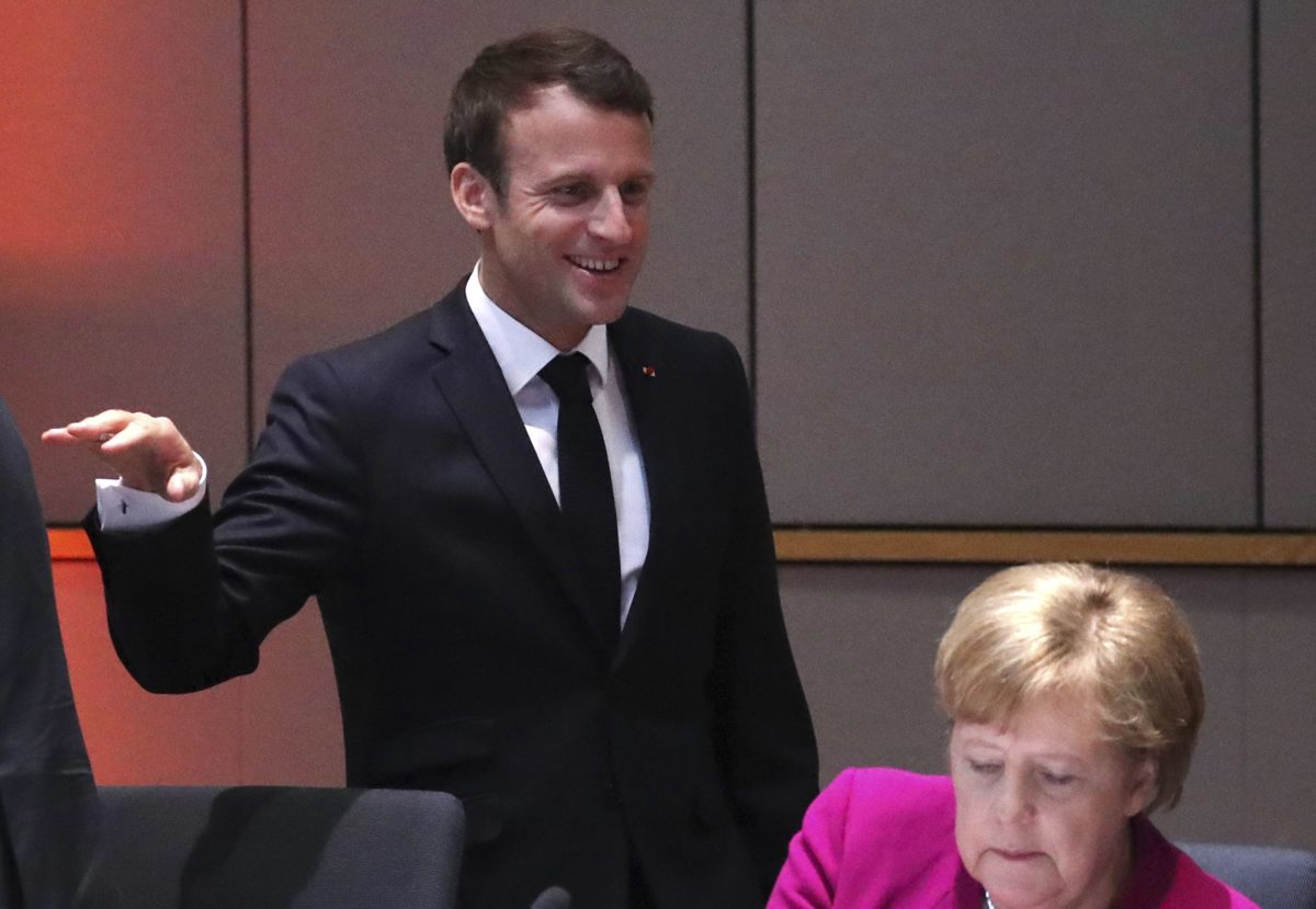 Emmanuel Macron, Angela Merkelová