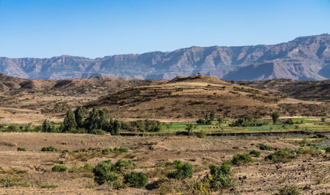 Etiópia, krajina, pohorie