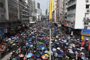 Hongkong, protest, pochod