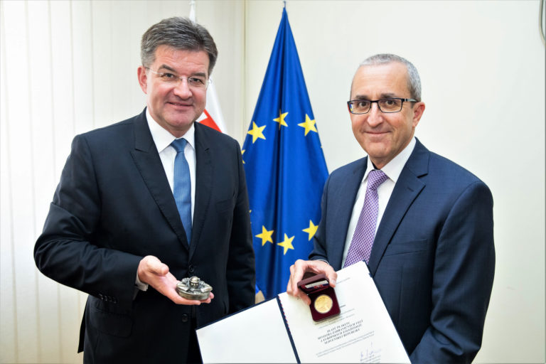 Miroslav Lajčák s izraelským veľvyslancom