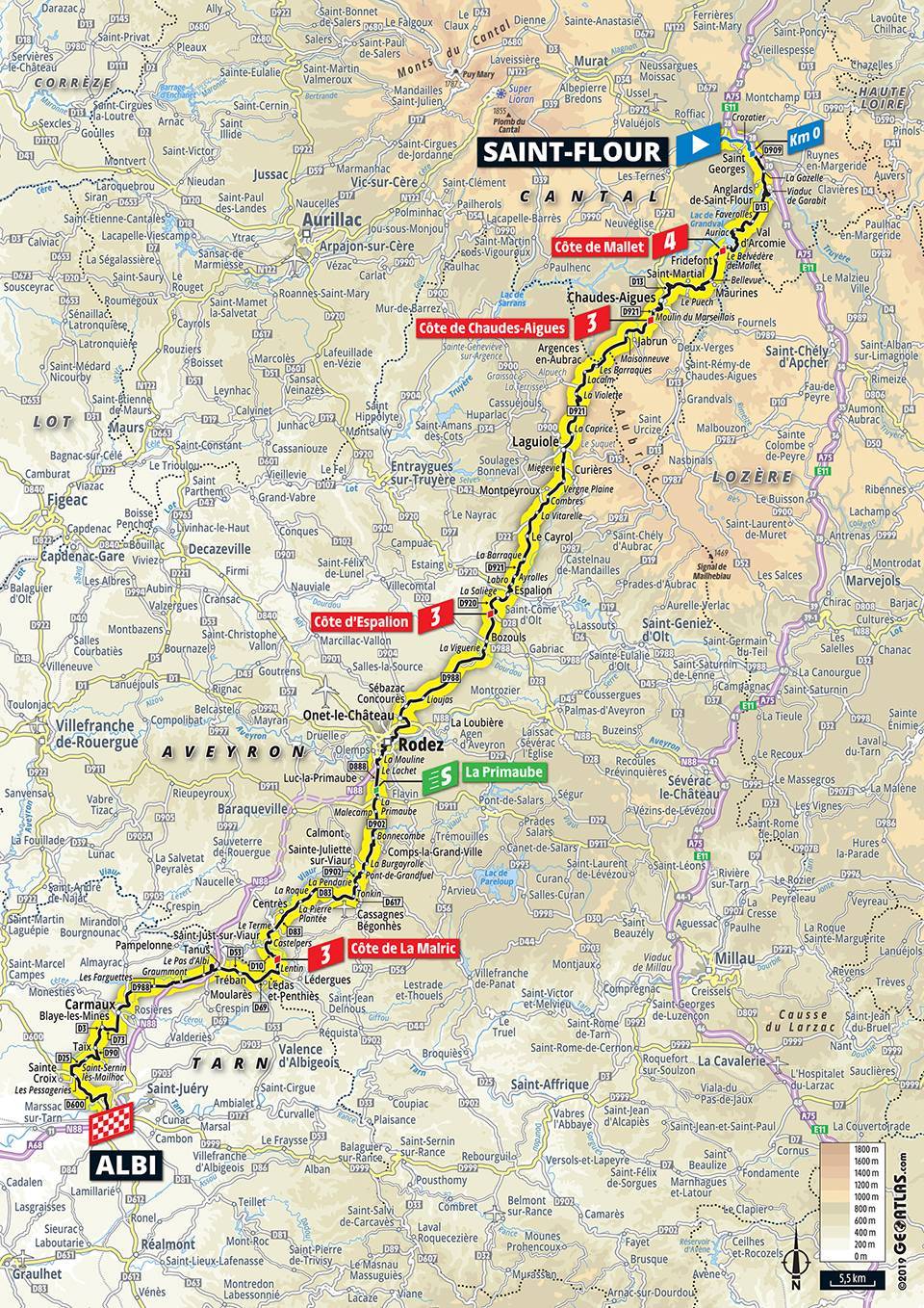 mapa _ 10. etapa TdF