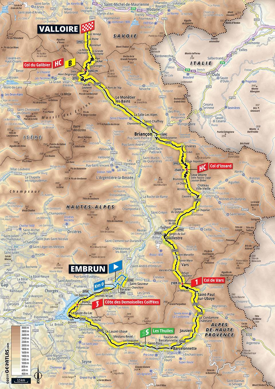 mapa _ 18. etapa TdF