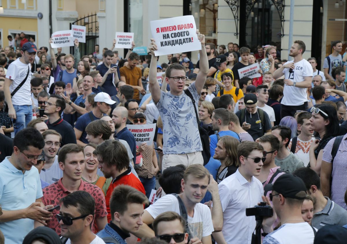 Rusko, Moskva, protesty