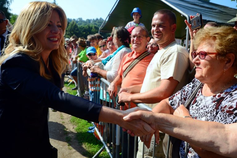 SNP: Oslavy 75. výročia, Zuzana Čaputová