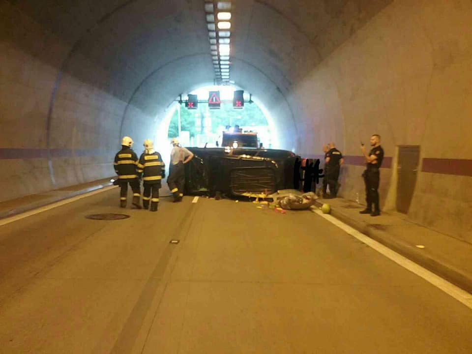 dopravná nehoda, tunel Sitina