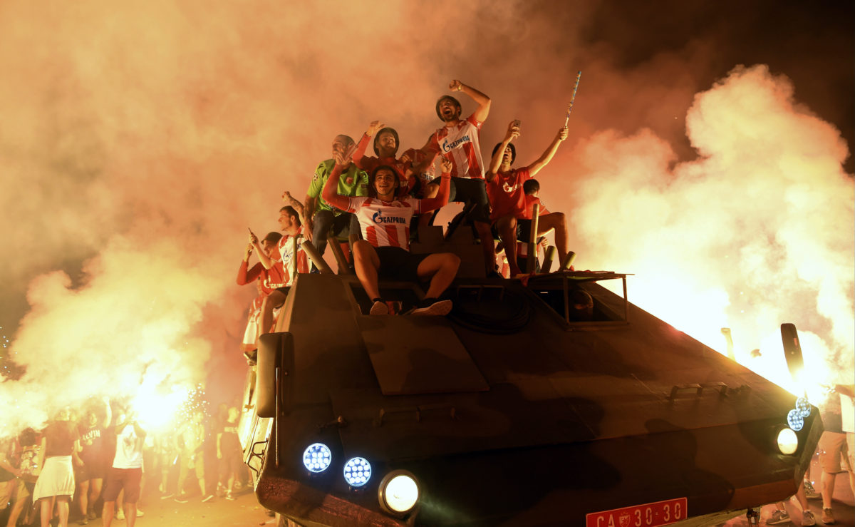 Crvena zvezda Belehrad, fanúšikovia, transportér