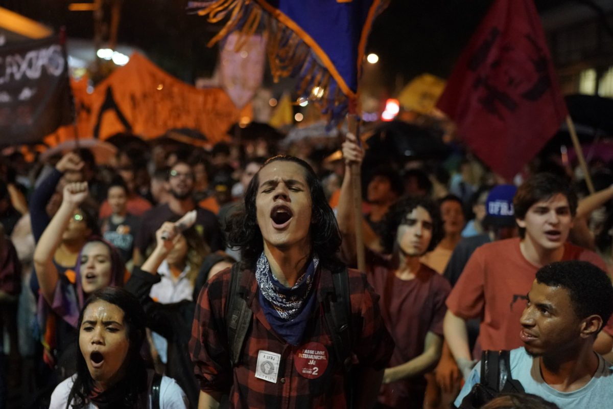 protest, Brazília, učitelia