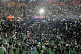 Hongkong, demonštrácia, protest
