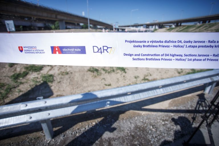 prvá etapa prác, križovatka Prievoz