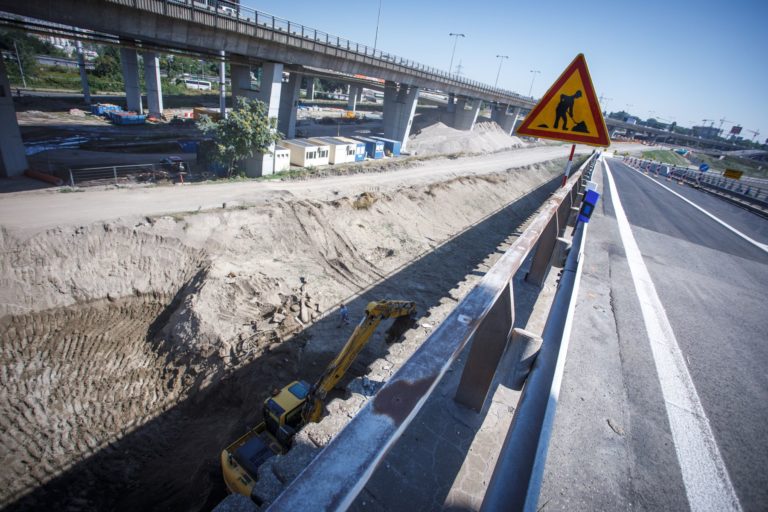 prvá etapa prác, križovatka Prievoz