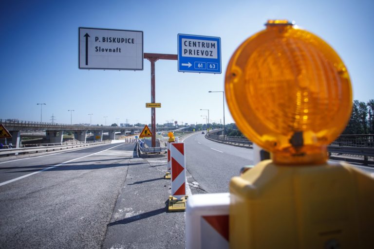 prvá etapa prác, križovatka Prievoz