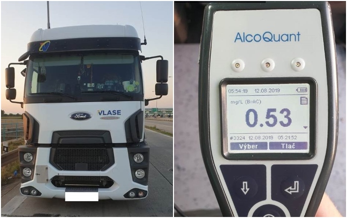 opití kamionisti,opitý vodič, alkohol za volantom