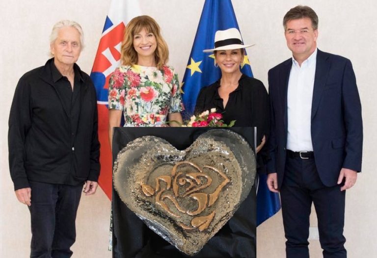 Miroslav Lajčák, Michael Douglas, Catherine Zeta-Jones