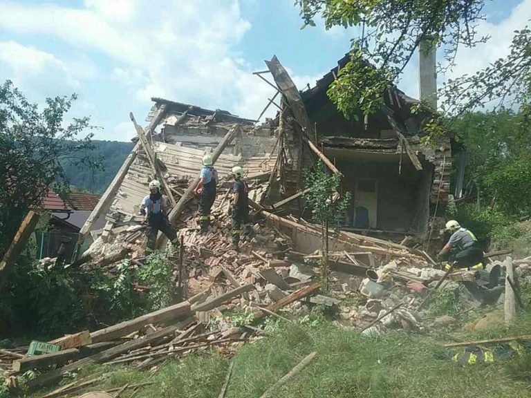 Medzibrod, zrútenie domu