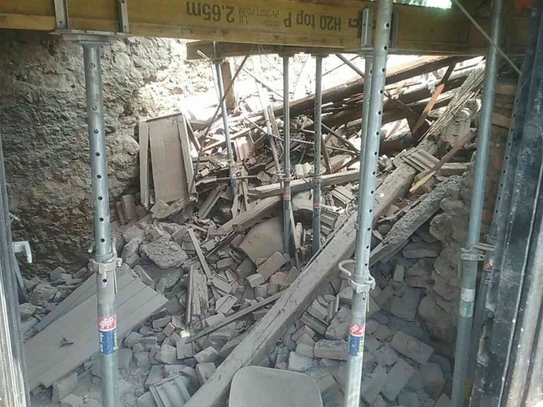 Medzibrod, zrútenie domu