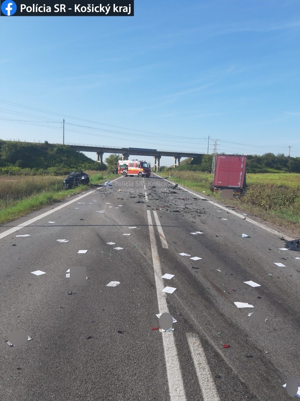 tragická dopravná nehoda, zrážka auta s nákladiakom