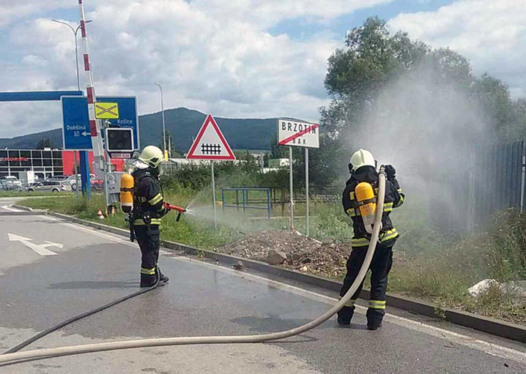 únik plynu, hasiči, Rožňava