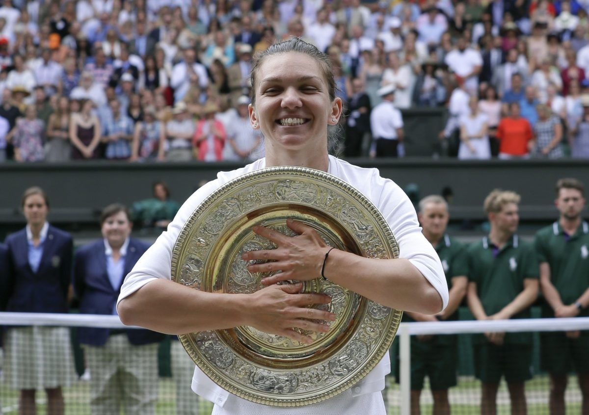 Simona Halepová, trofej, Wimbledon
