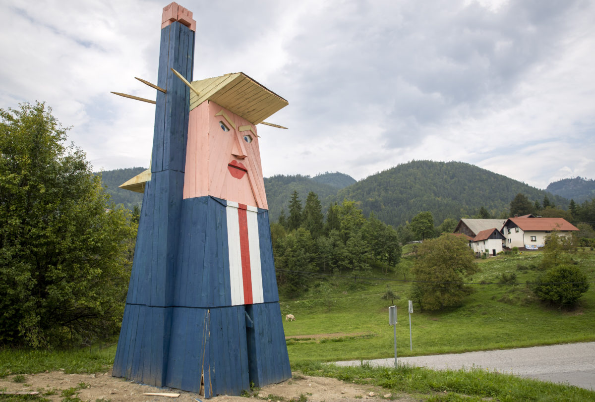 Donald Trump, socha