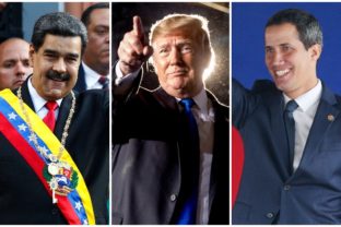 Nicolás Maduro, Donald Trump, Juan Guaidó