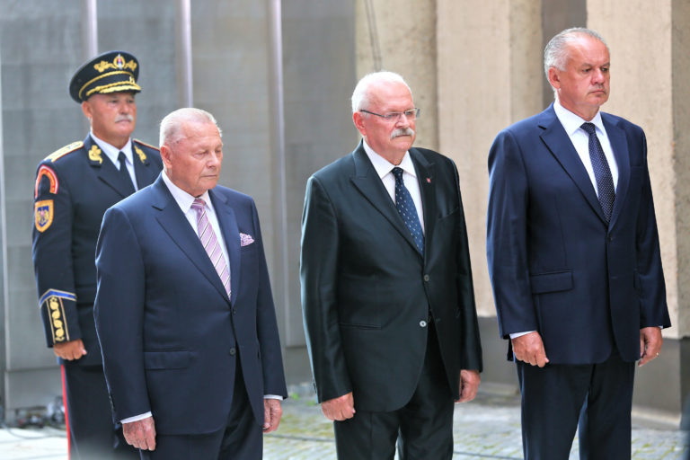 SNP: Oslavy 75. výročia, Rudolf Schuster, Ivan Gašparovič, Andrej Kiska