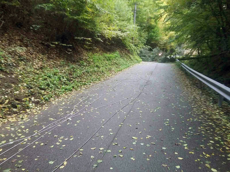 hasiči, silný vietor