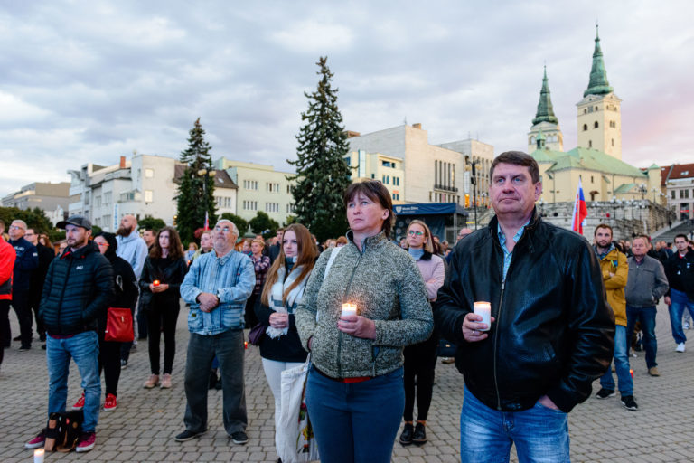 PROTEST: Za slušné Slovensko v Žiline