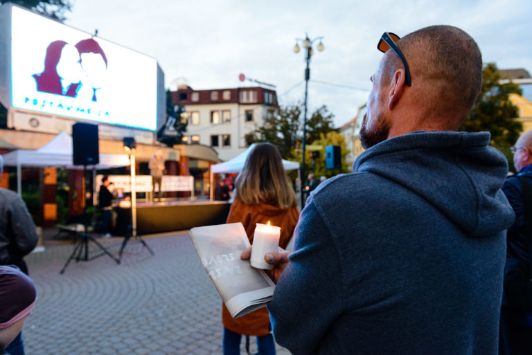 PROTEST: Za slušné Slovensko v Žiline