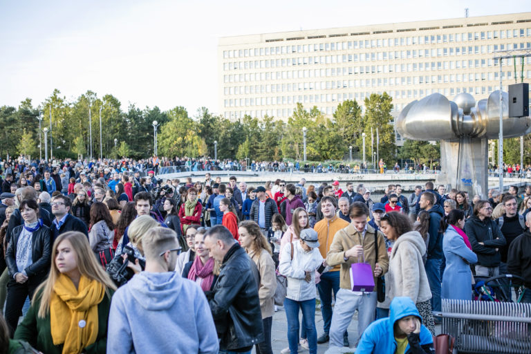 PROTEST: Za slušné Slovensko v Bratislave