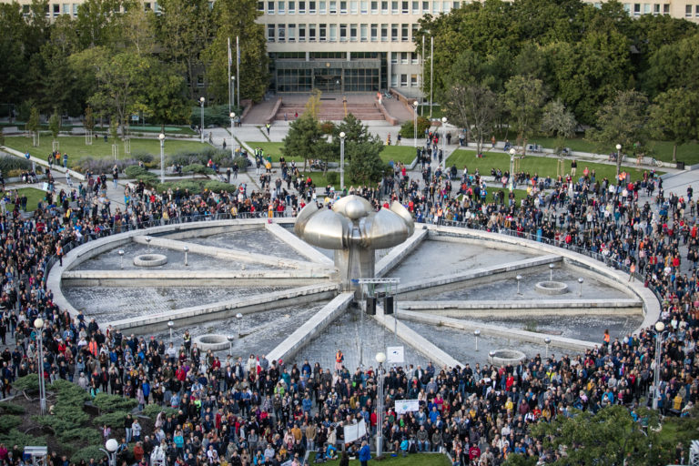 PROTEST: Za slušné Slovensko v Bratislave