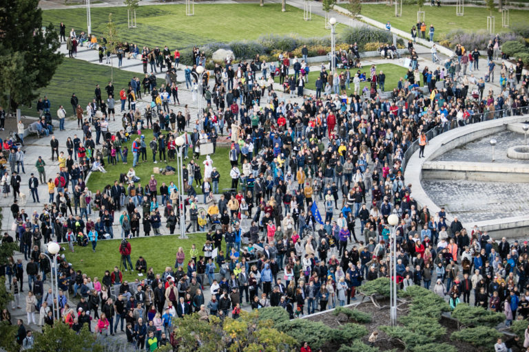 PROTEST: Za slušné Slovensko v Bratislave