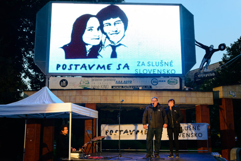 PROTEST: Za slušné Slovensko v Žiline