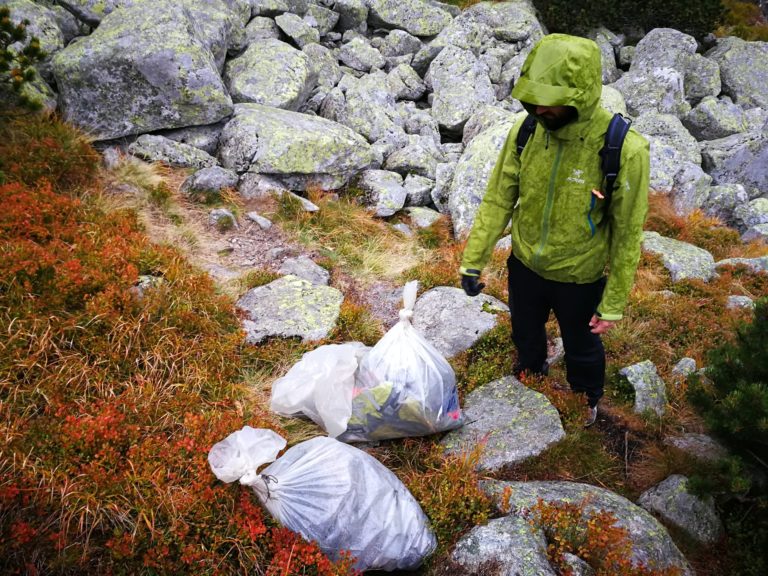 Tatry, zber odpadkov
