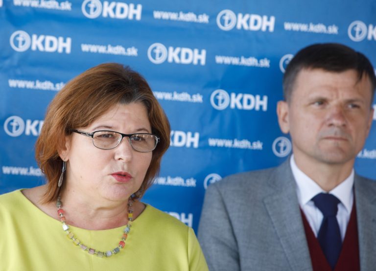 Anna Verešová, Alojz Hlina, KDH