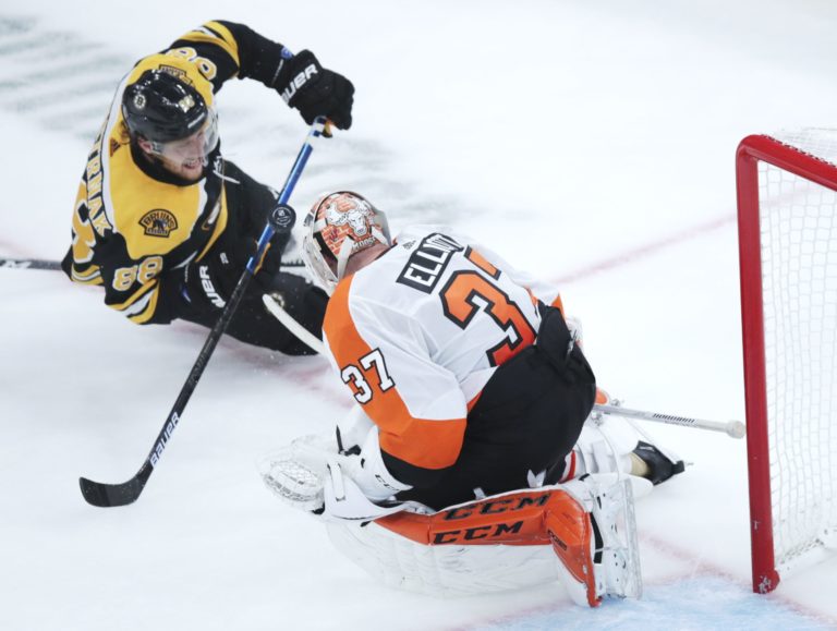 Brian Elliott, David Pastrňák, NHL