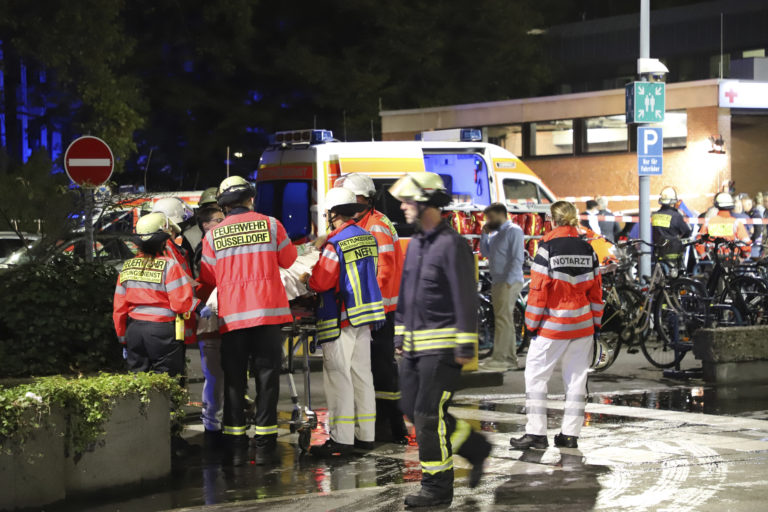Düsseldorf, požiar v nemocnici