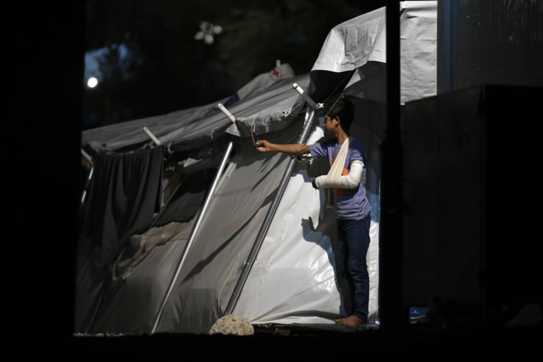 požiar, utečenecký tábor Moria, Lesbos