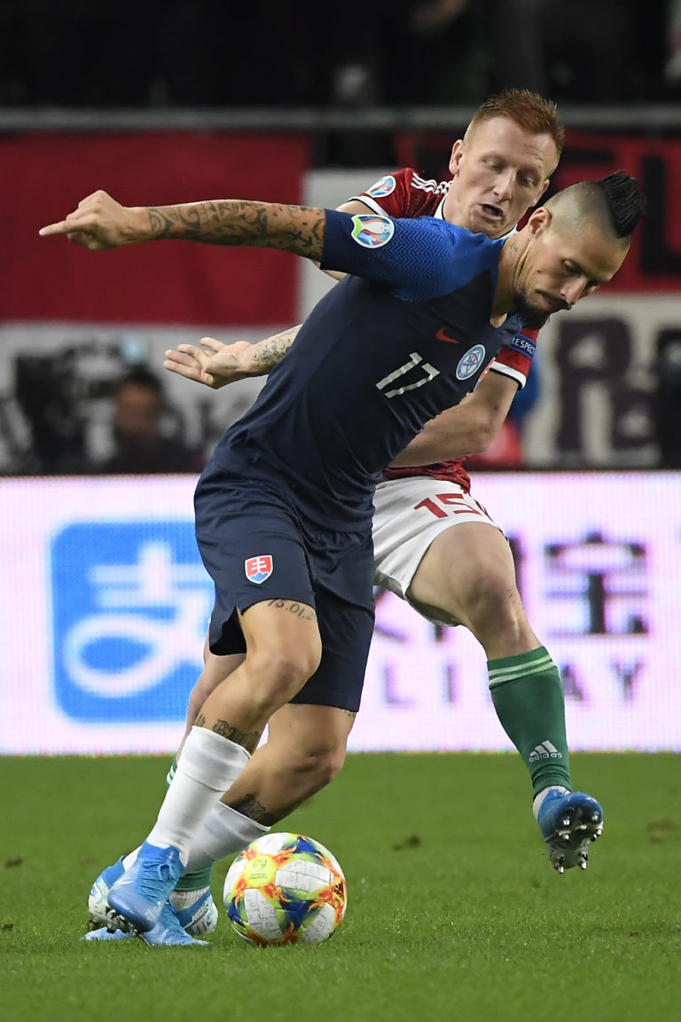 Slovensko - Maďarsko (kvalifikácia o Euro 2020), Laszlo Kleinheisler, Marek Hamšík