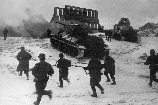 Sovietske jednotky v boji o Stalingrad - november 1942