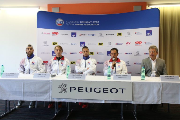 Martin Kližan, Lukáš Klein, Filip Polášek, Dominik Hrbatý, Igor Moška