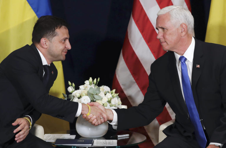 Mike Pence, Volodymyr Zelenskyj