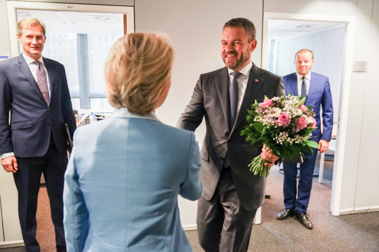 Peter Pellegrini, Ursula von der Leyen