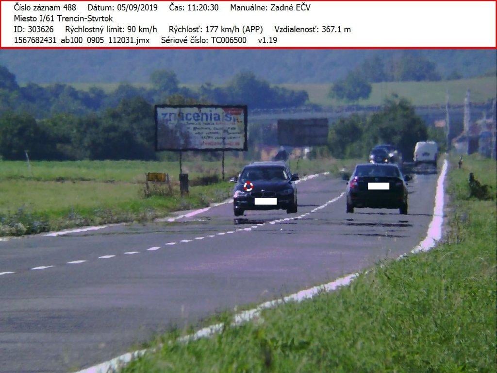 prekročená rýchlosť